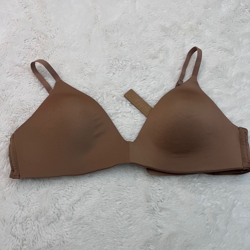Skims Women's Wireless Lightly Lined Bra Sienna Brown BR-WRL-1889 Size 34C NWT - Picture 3 of 11